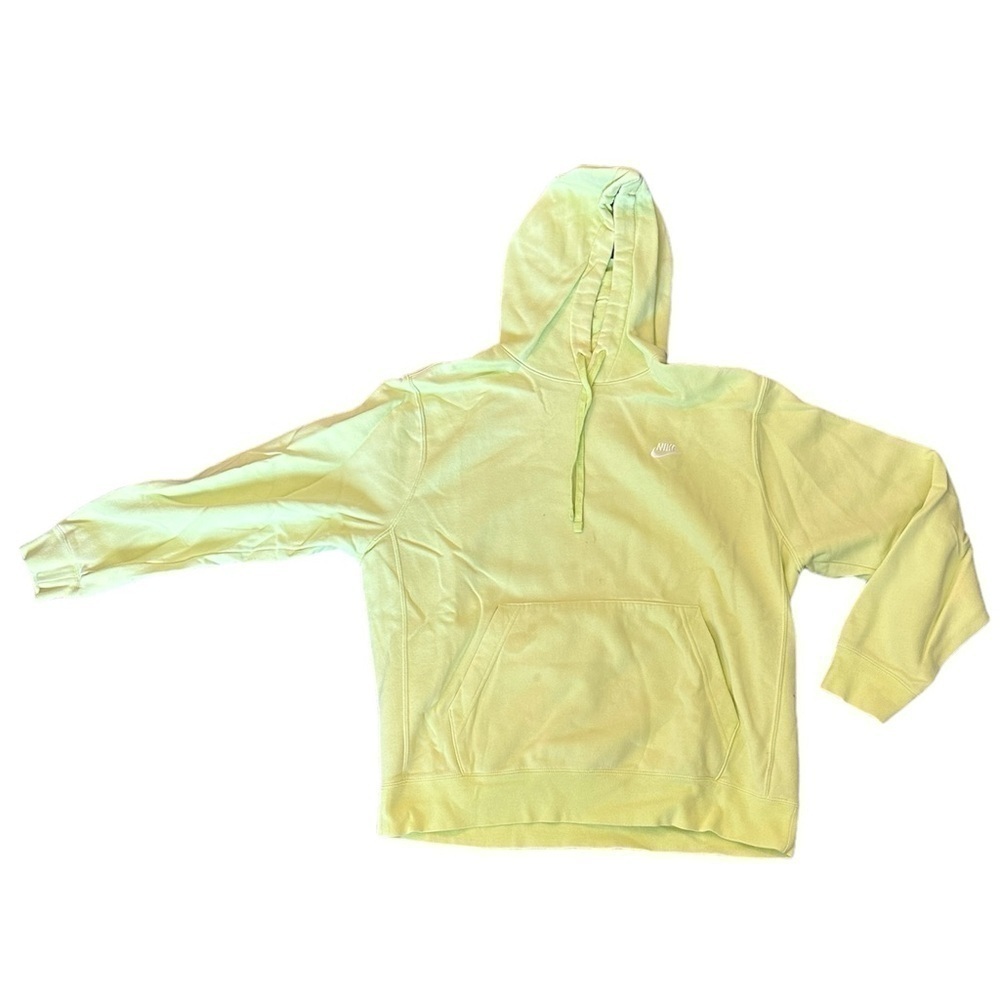 Nike Men’s Neon Yellow Hooded Sweatshirt / Size Large